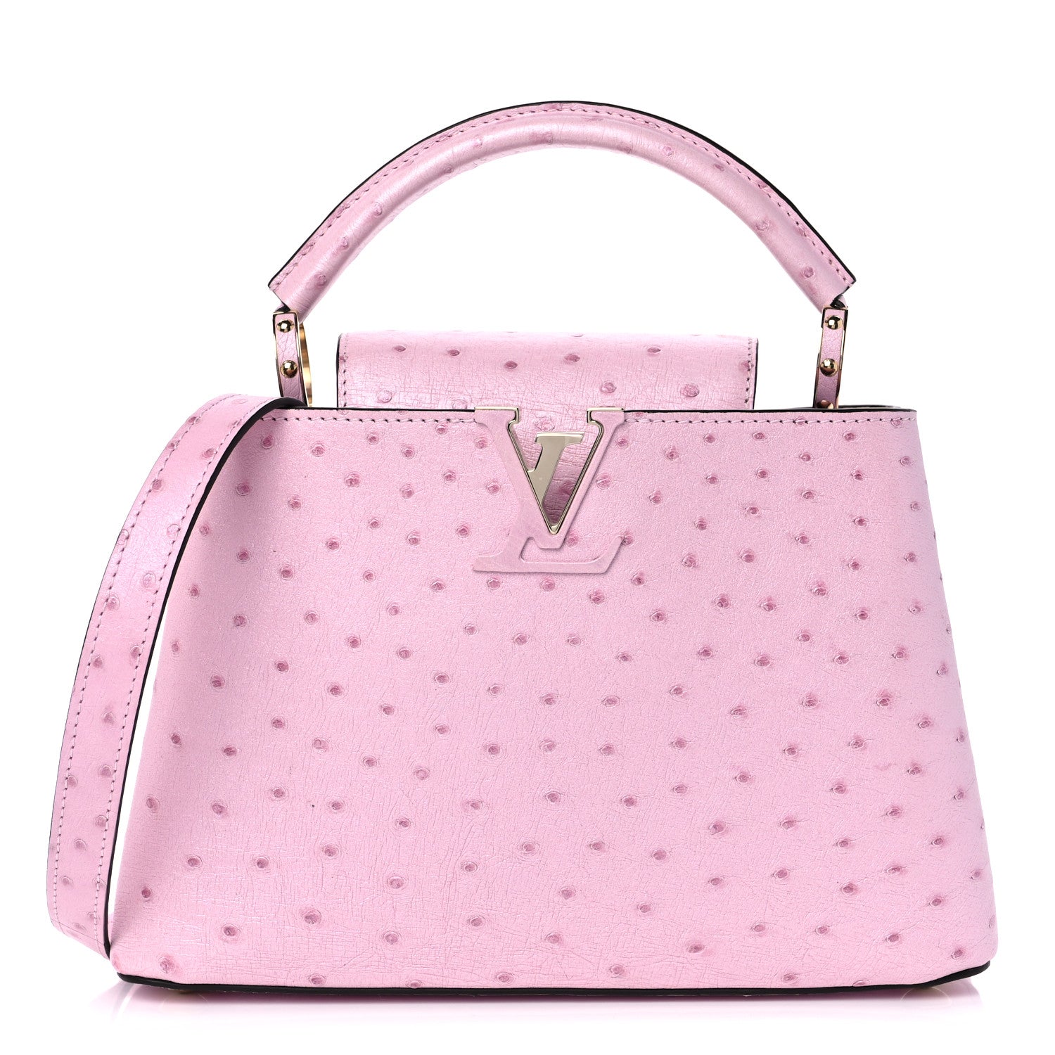 Louis Vuitton Ostrich Capucines BB Pear 1 of 8