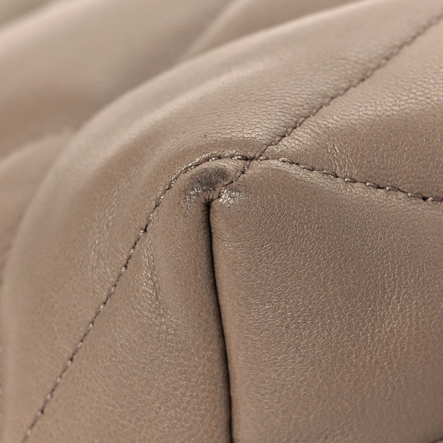 Lambskin Monogram Medium Sade Puffer Taupe