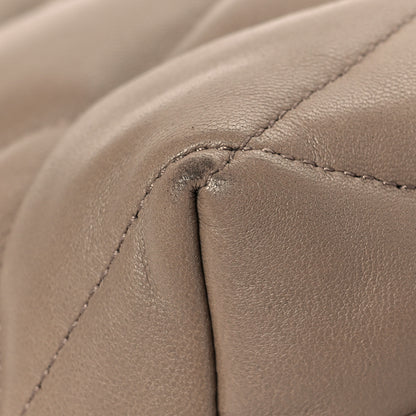 Saint Laurent Lambskin Monogram Medium Sade Puffer Taupe 7 of 9