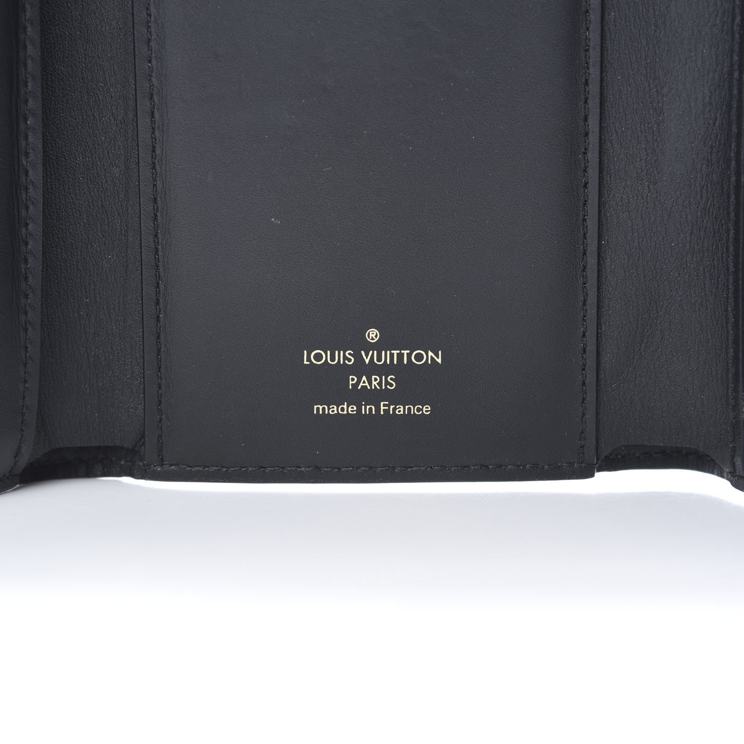 Louis Vuitton Monogram Flower Lock Compact Wallet Black 6 of 13