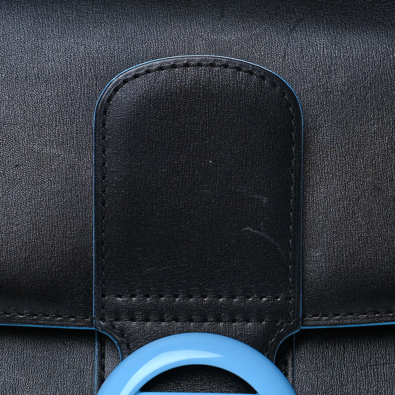 Delvaux Box Calfskin MM Brillant Clouds Satchel Black Ciel 16 of 16