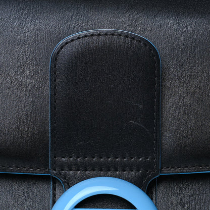 Delvaux Box Calfskin MM Brillant Clouds Satchel Black Ciel 16 of 16