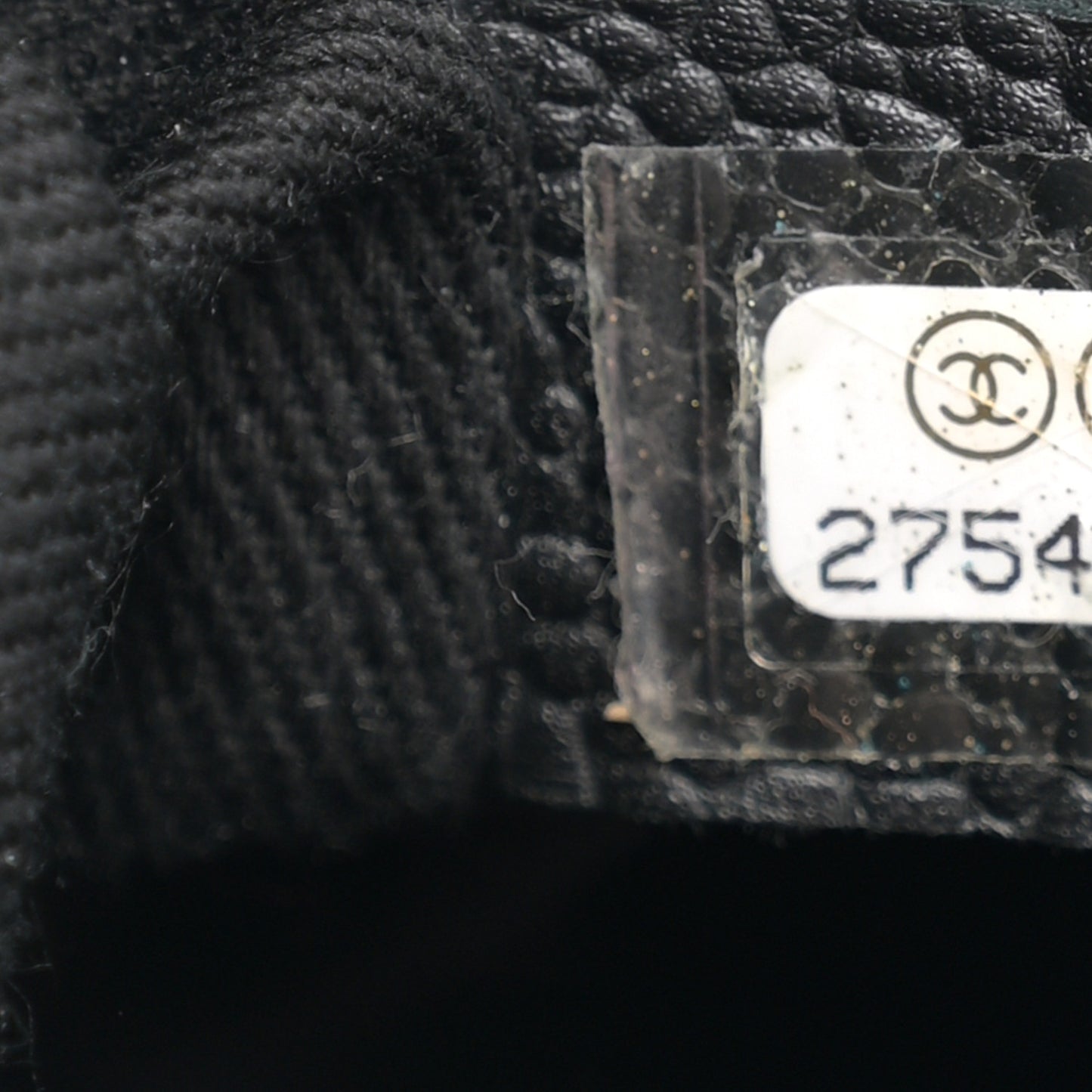 Grained Calfskin Stitched Small Drawstring Bag Black