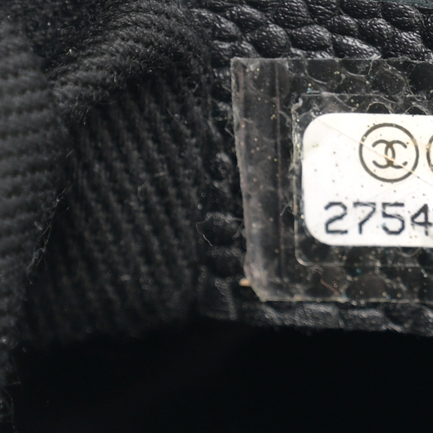 Chanel Grained Calfskin Stitched Small Drawstring Bag Black 7 of 10