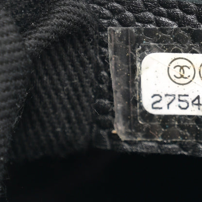 Chanel Grained Calfskin Stitched Small Drawstring Bag Black 7 of 10