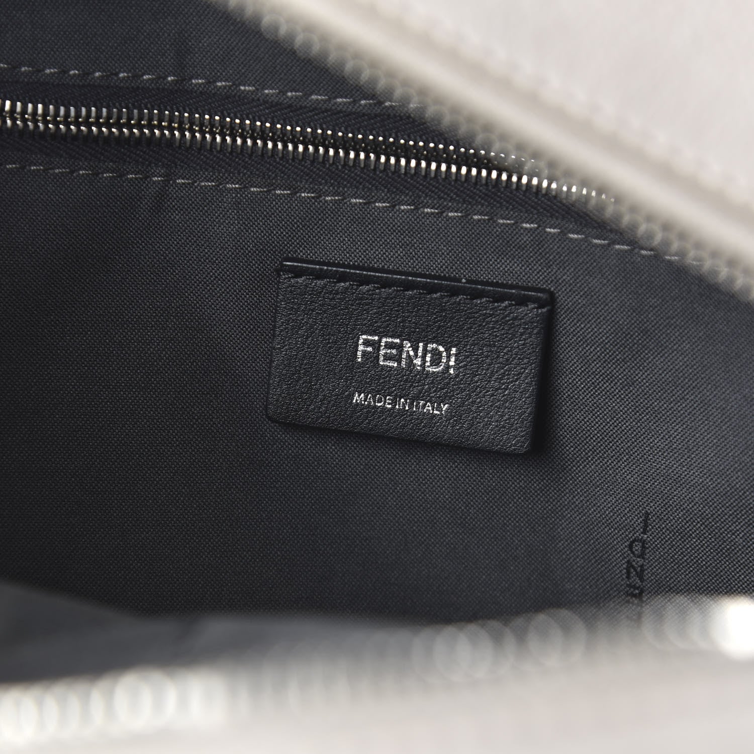 Fendi Vitello Dolce Flowerland Studded Mini Backpack Grigio Polvere Multicolor 7 of 13