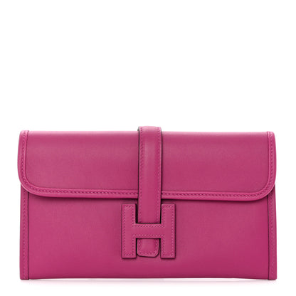 Hermes Swift Jige Duo Clutch Rose Pourpre Indigo 1 of 8