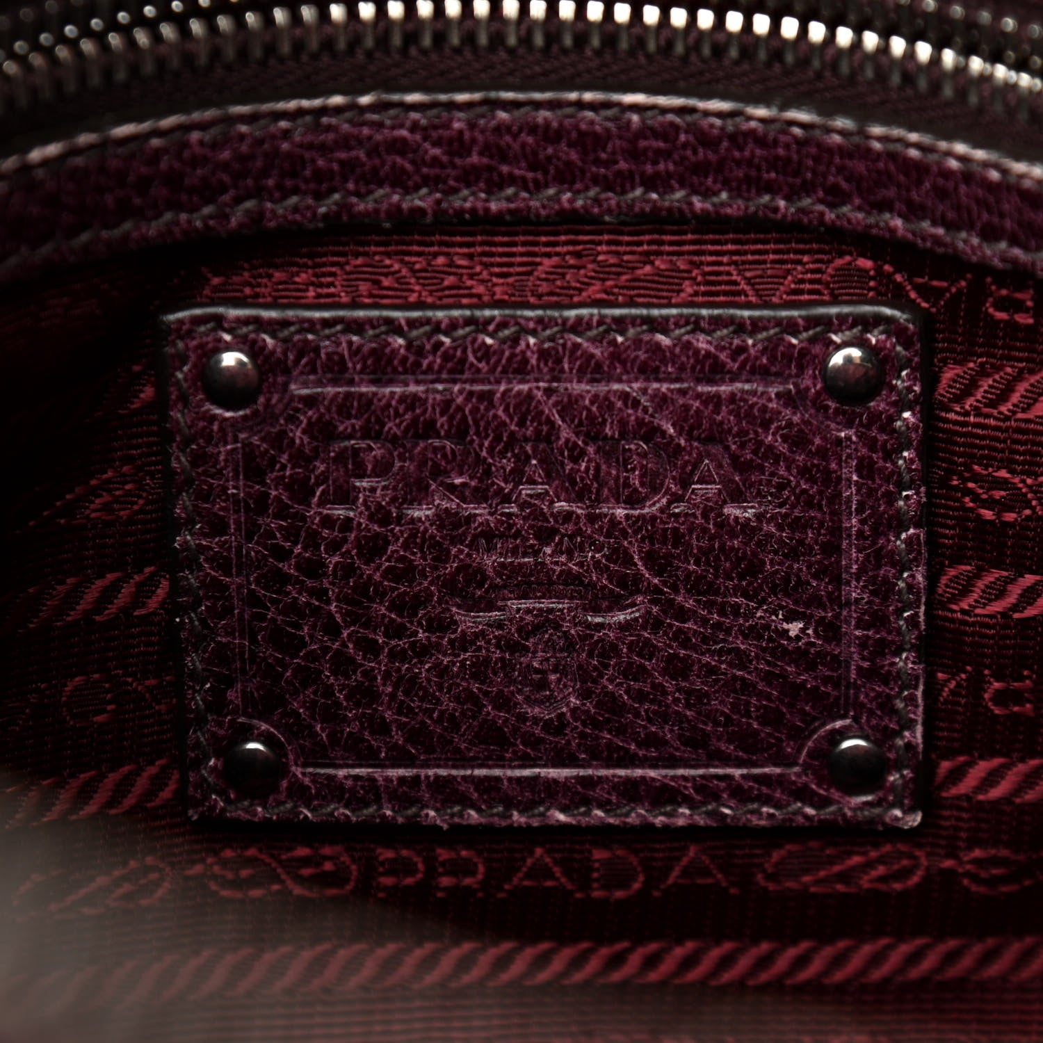 Prada Cervo Tote Amaranto 6 of 18
