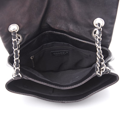 Chanel Shiny Lambskin Quilted Medium Trianon Messenger Flap Black 5 of 13