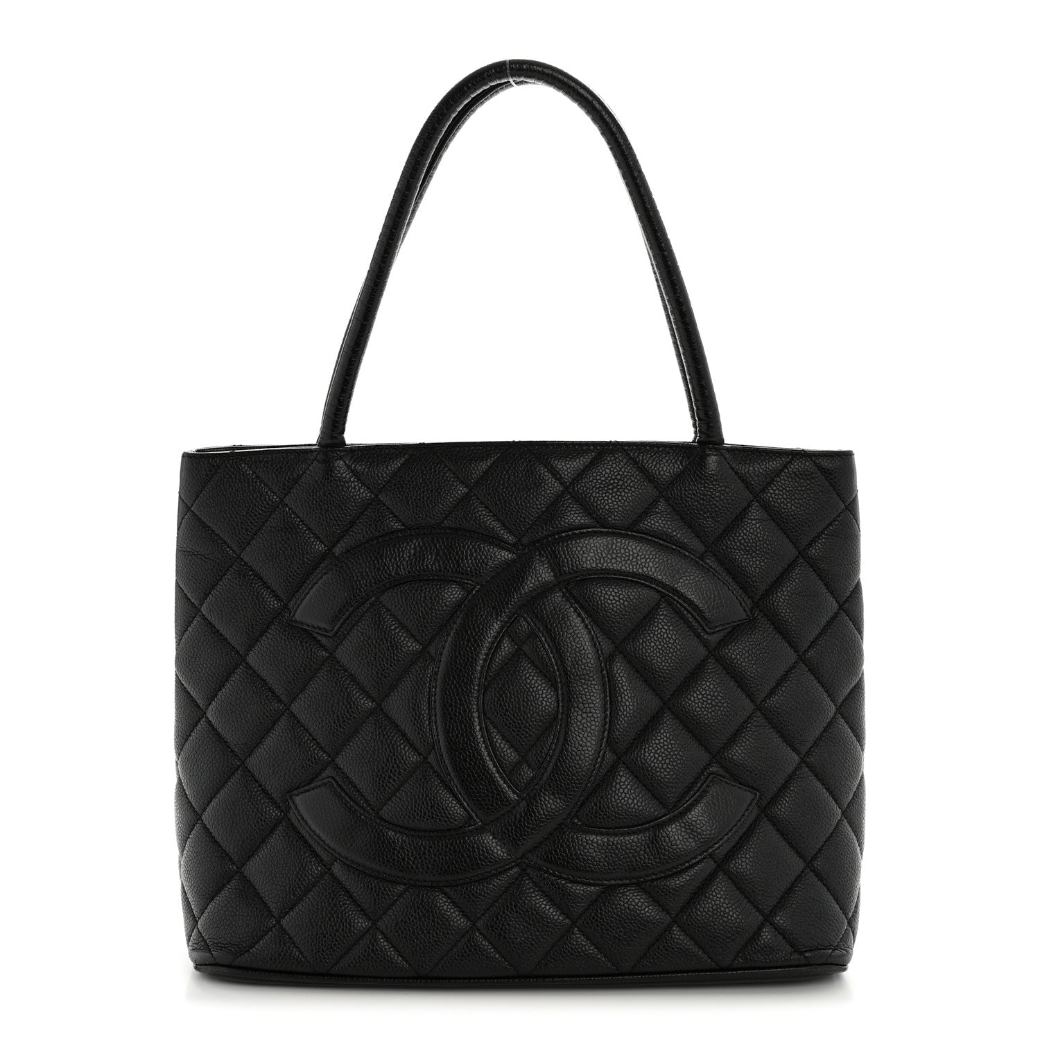 Chanel Caviar Quilted Medallion Tote Black 1 of 15