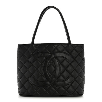 Chanel Caviar Quilted Medallion Tote Black 1 of 15