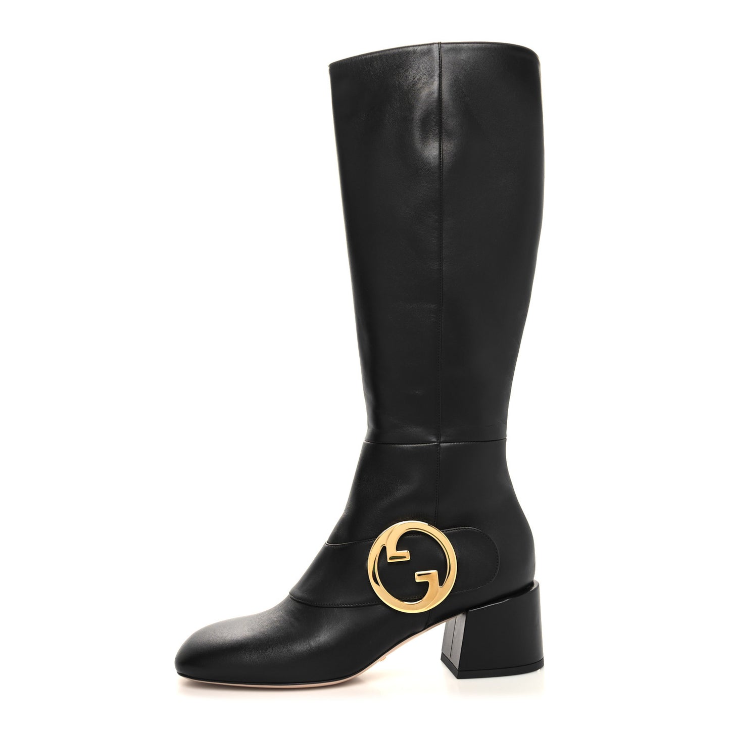 Nappa GG Blondie 55mm Knee High Boots 39 Black