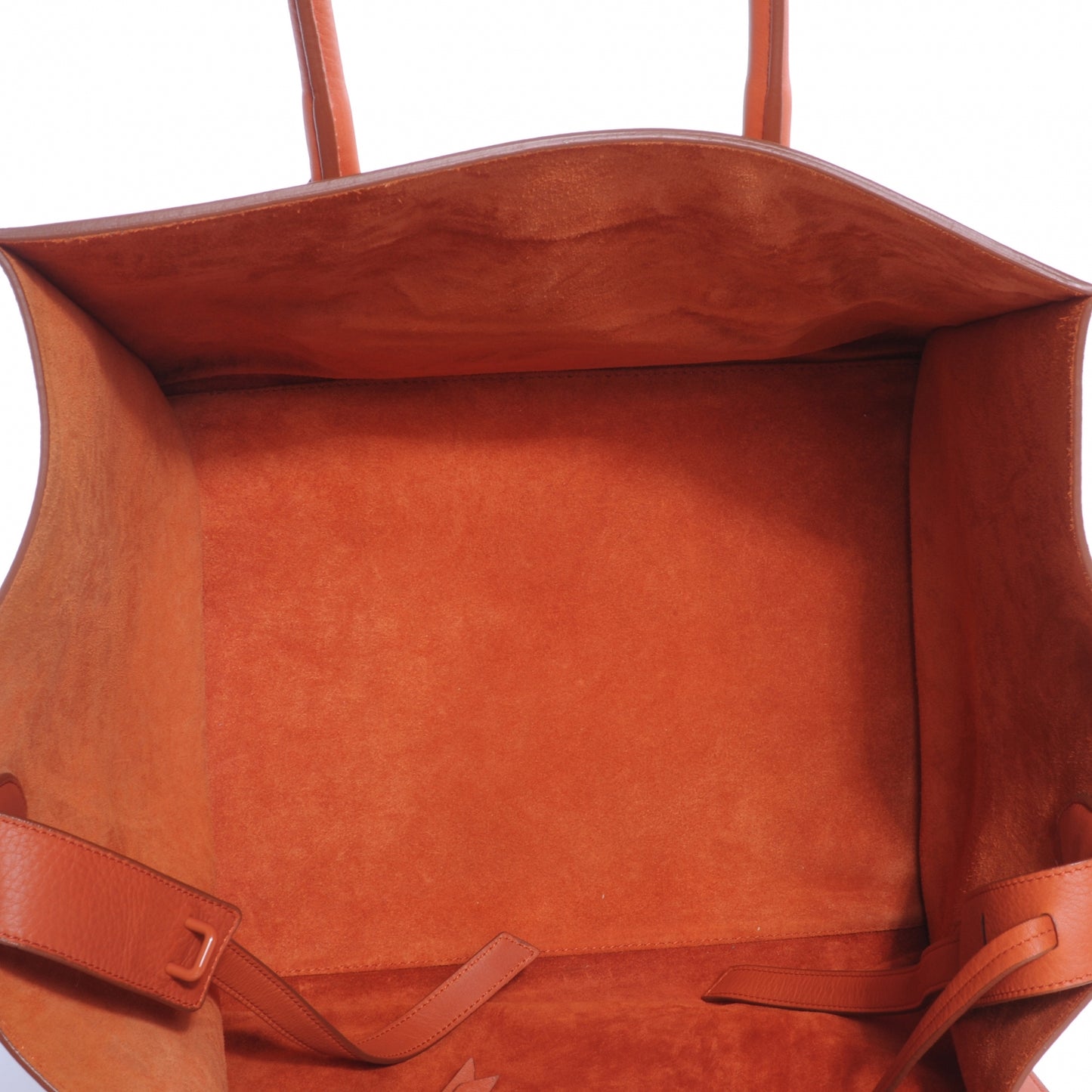 Smooth Calfskin Medium Phantom Luggage Bag Orange