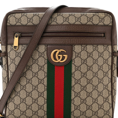 Gucci GG Supreme Monogram Web Medium Ophidia Messenger Bag Brown 8 of 14