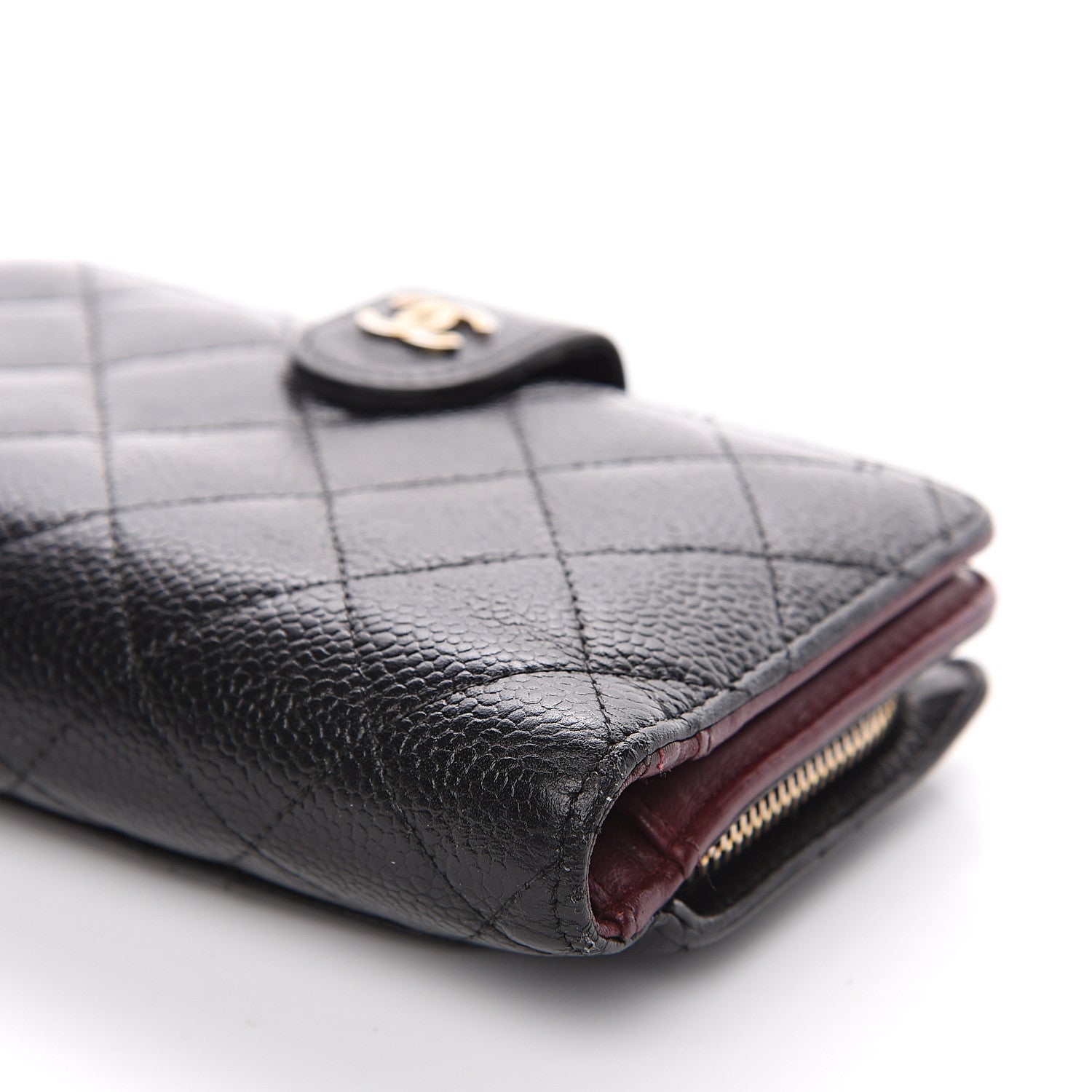 Chanel Caviar Quilted CC French Wallet Black 12 of 12