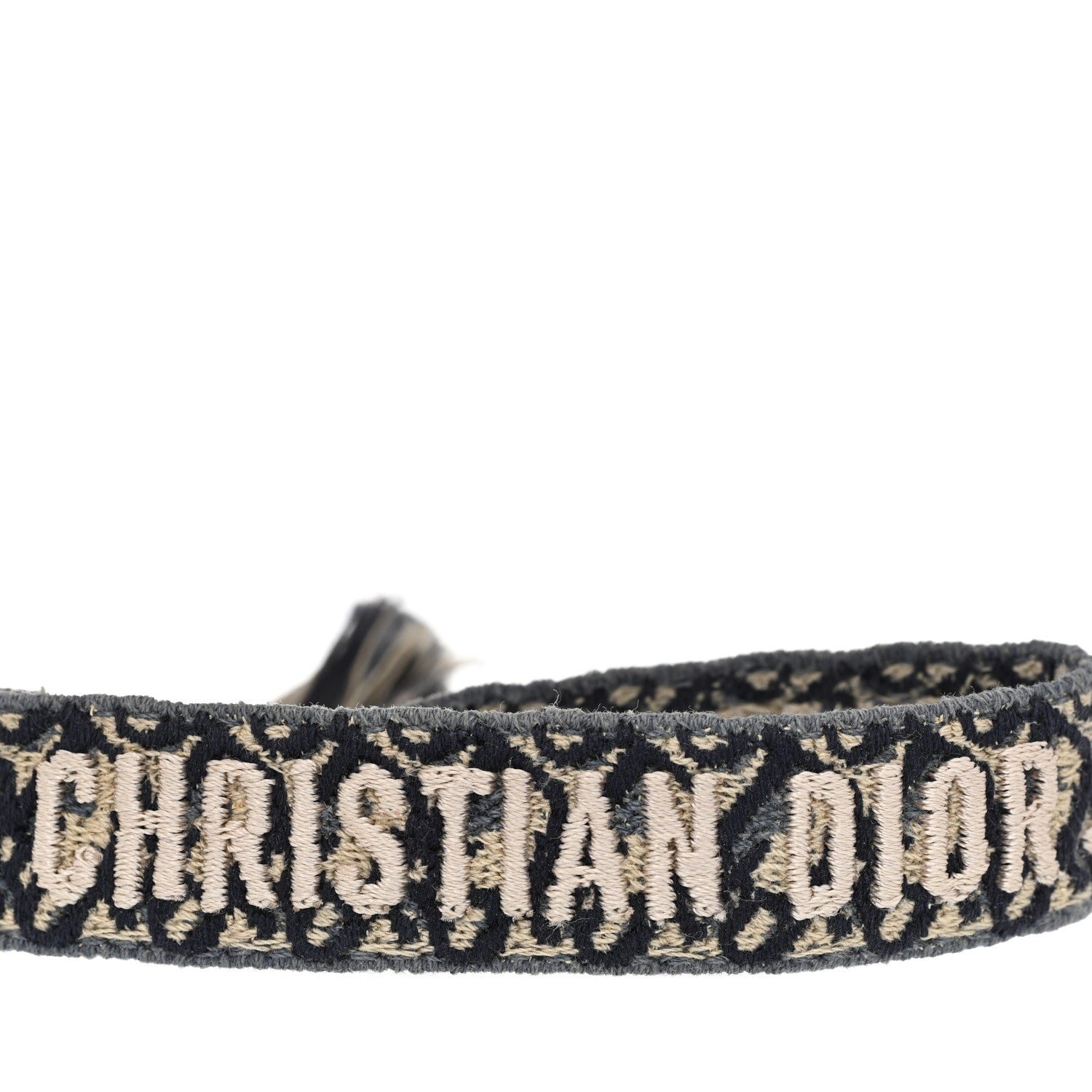 Christian Dior Woven Cotton J'Adior Friendship Bracelet Navy 7 of 7