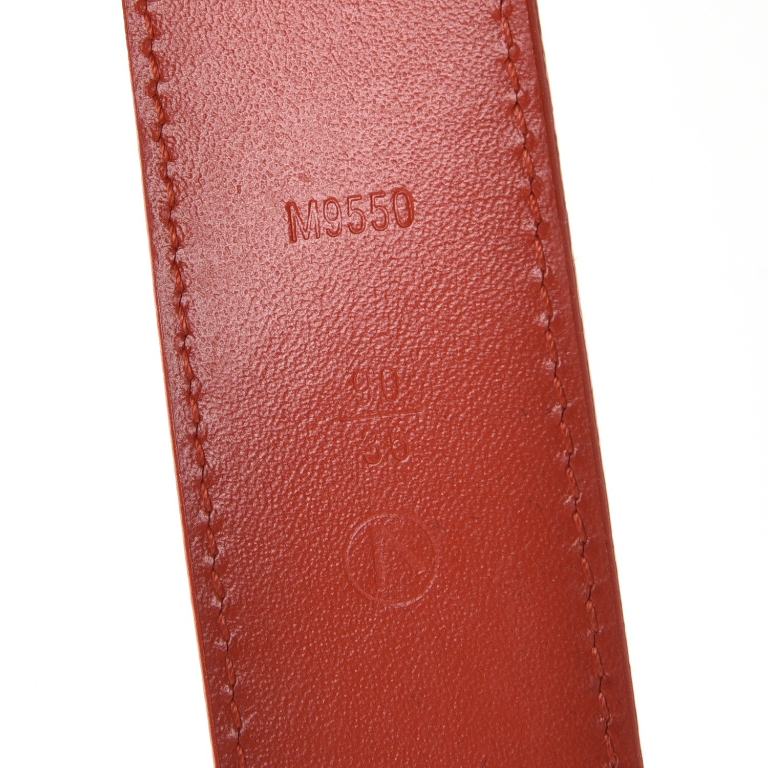 Louis Vuitton Damier Infini Calfskin 35mm Belt 90 36 Magma 8 of 9