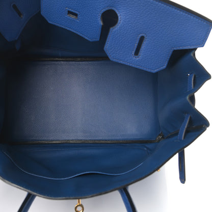 Hermes Togo Birkin 35 Bleu France 6 of 32