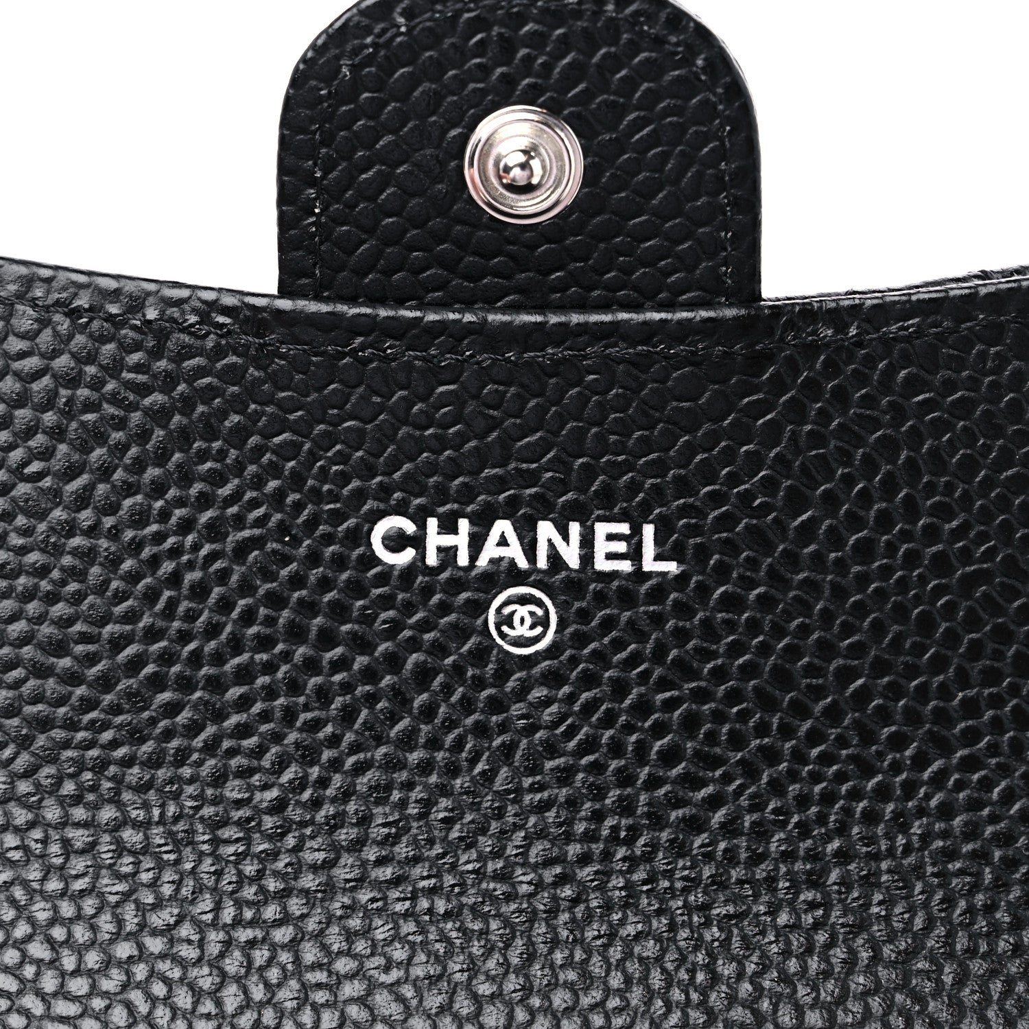 Chanel Caviar Quilted Flap Card Holder Wallet Black 6 of 8