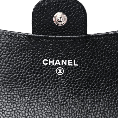 Chanel Caviar Quilted Flap Card Holder Wallet Black 6 of 8