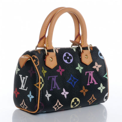 Louis Vuitton Monogram Multicolor Mini Sac HL Speedy Black 3 of 6