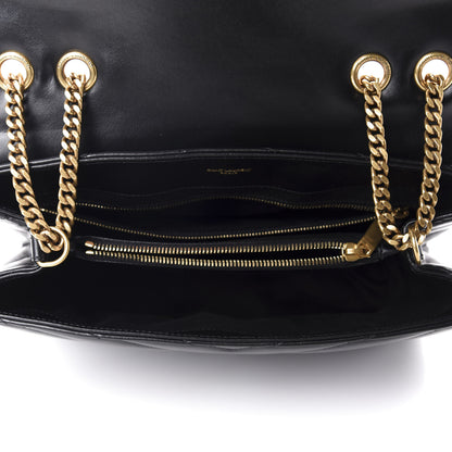 Saint Laurent Calfskin Y Quilted Monogram Medium Loulou Chain Satchel Black 5 of 11