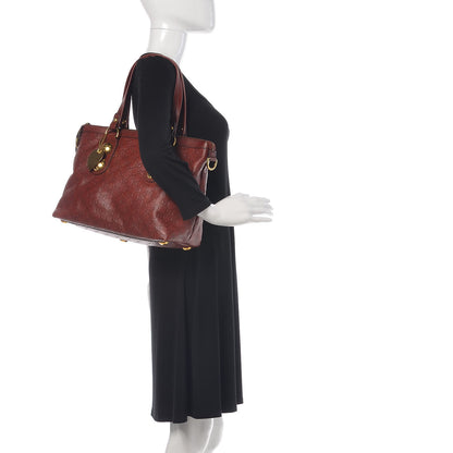 Gucci Guccissima Small Babouska Tote Burgundy 2 of 9