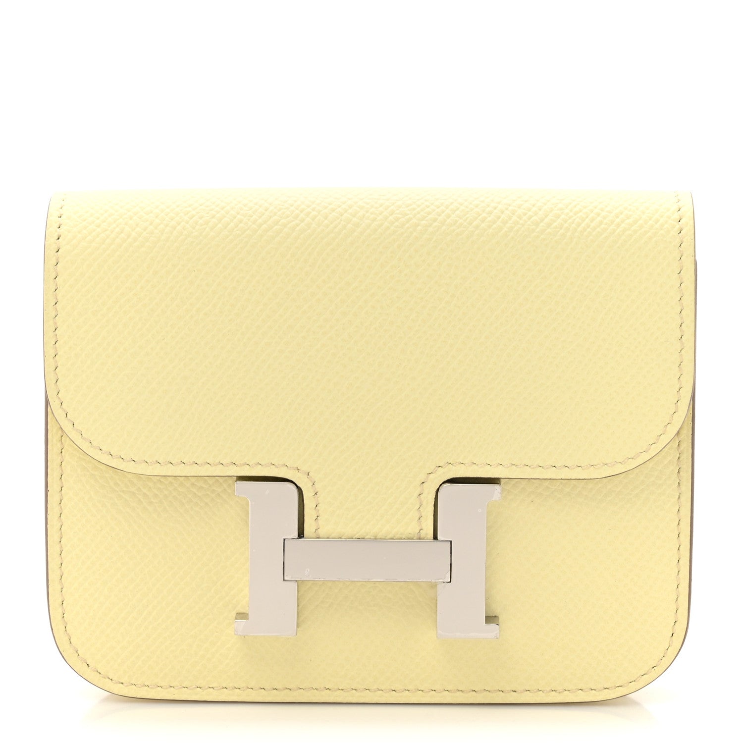 Hermes Epsom Constance Slim Wallet Jaune Milton 1 of 9