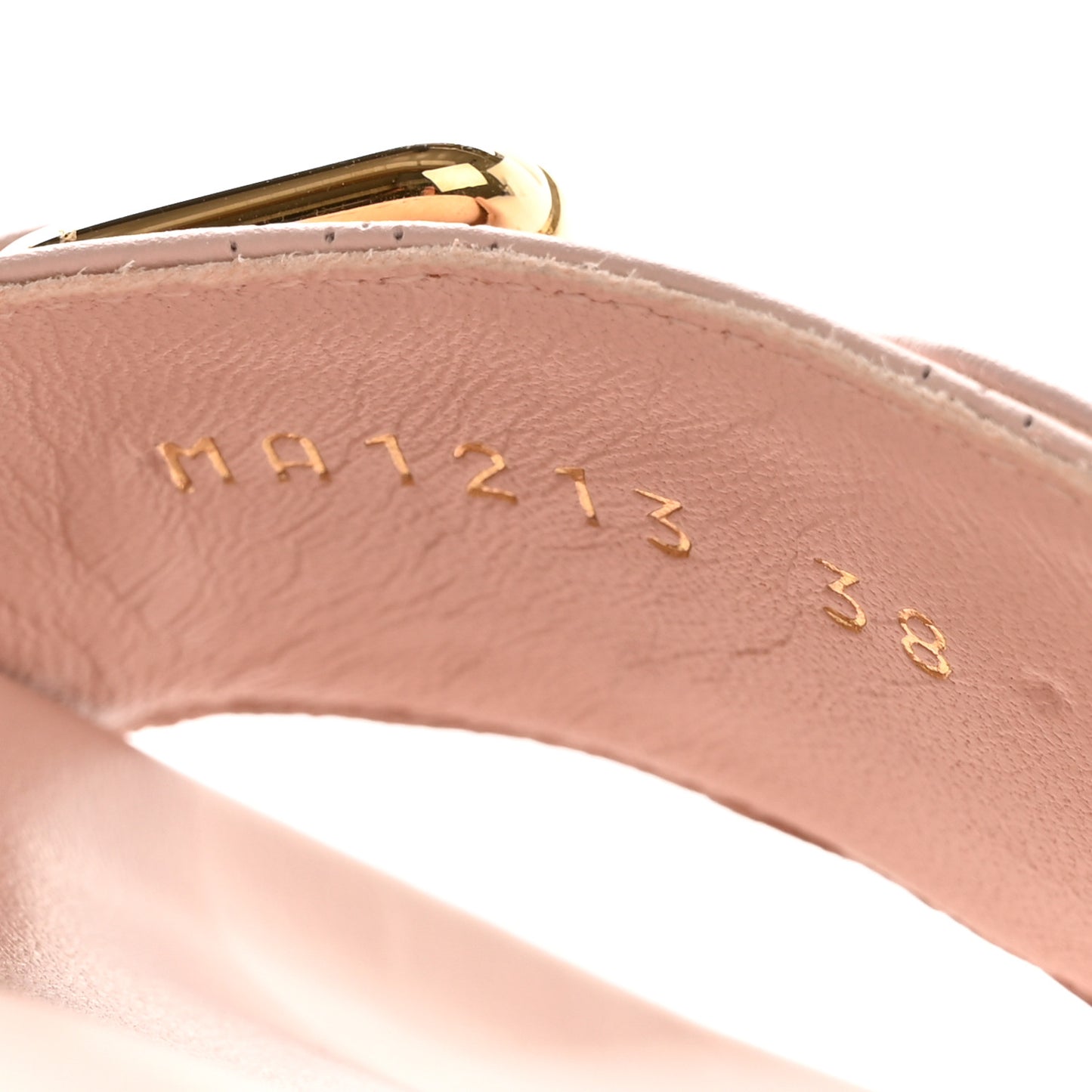 Mahina Bom Dia Flat Mule Sandals 38 Light Pink
