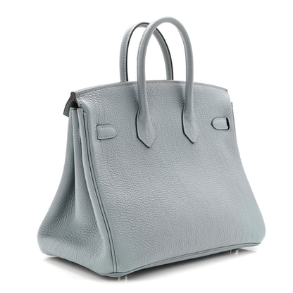 Hermes Togo Verso Birkin 25 Bleu Lin Chai 3 of 14