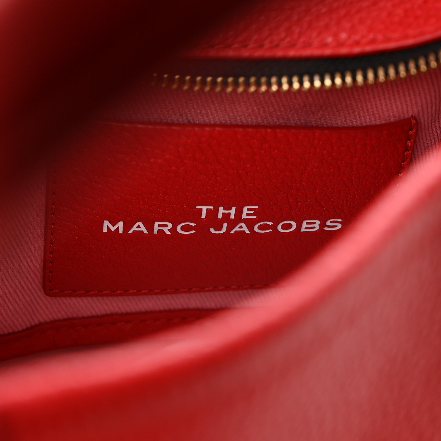 Marc Jacobs Grained Calfskin Small The Tote Bag True Red 6 of 12