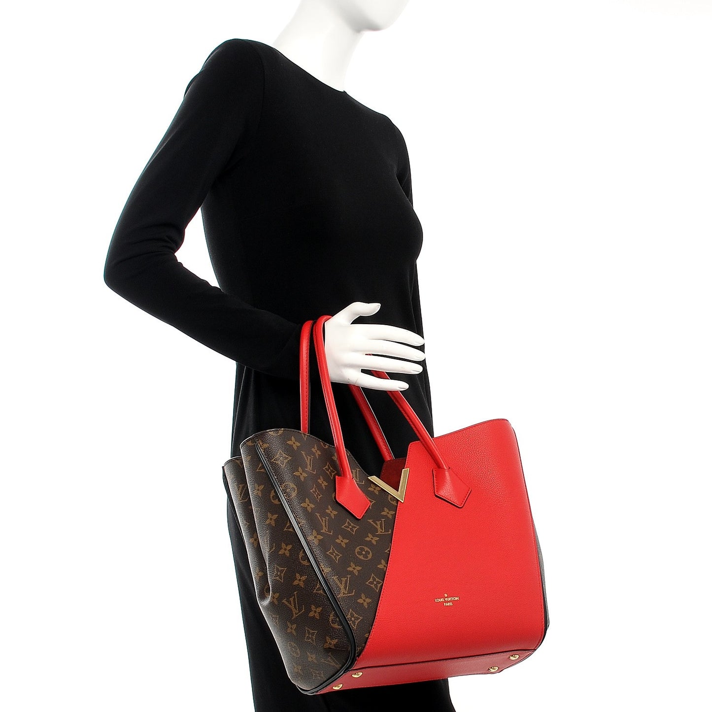 Calfskin Monogram Kimono Tote Cherry