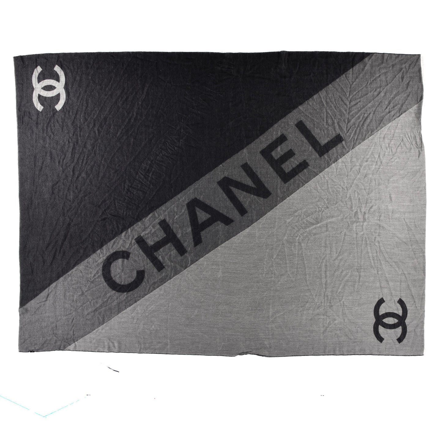 Cashmere CC Logo Stole Black
