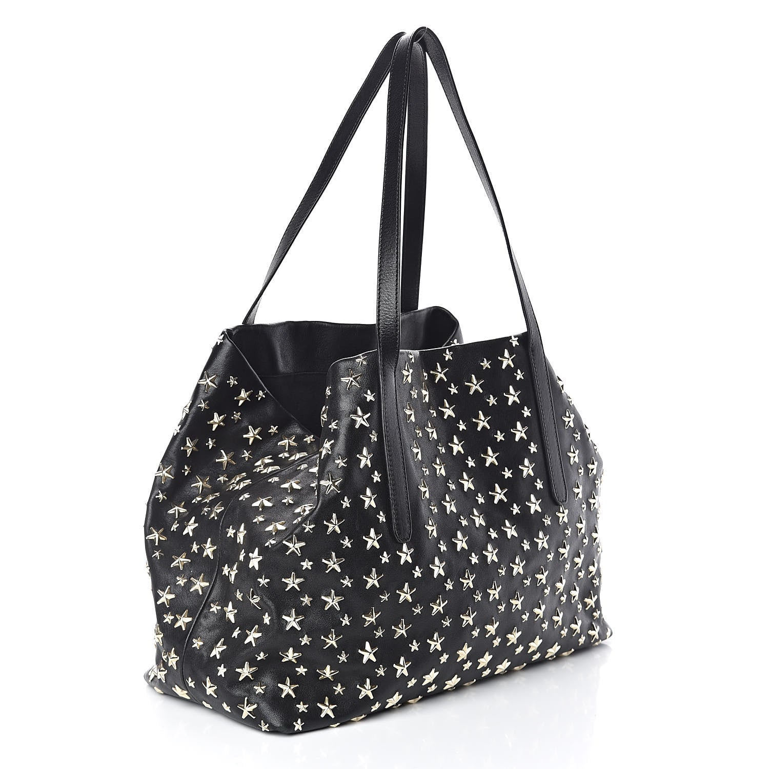 Jimmy Choo Calfskin Sofia Star Studded Tote Black 3 of 9