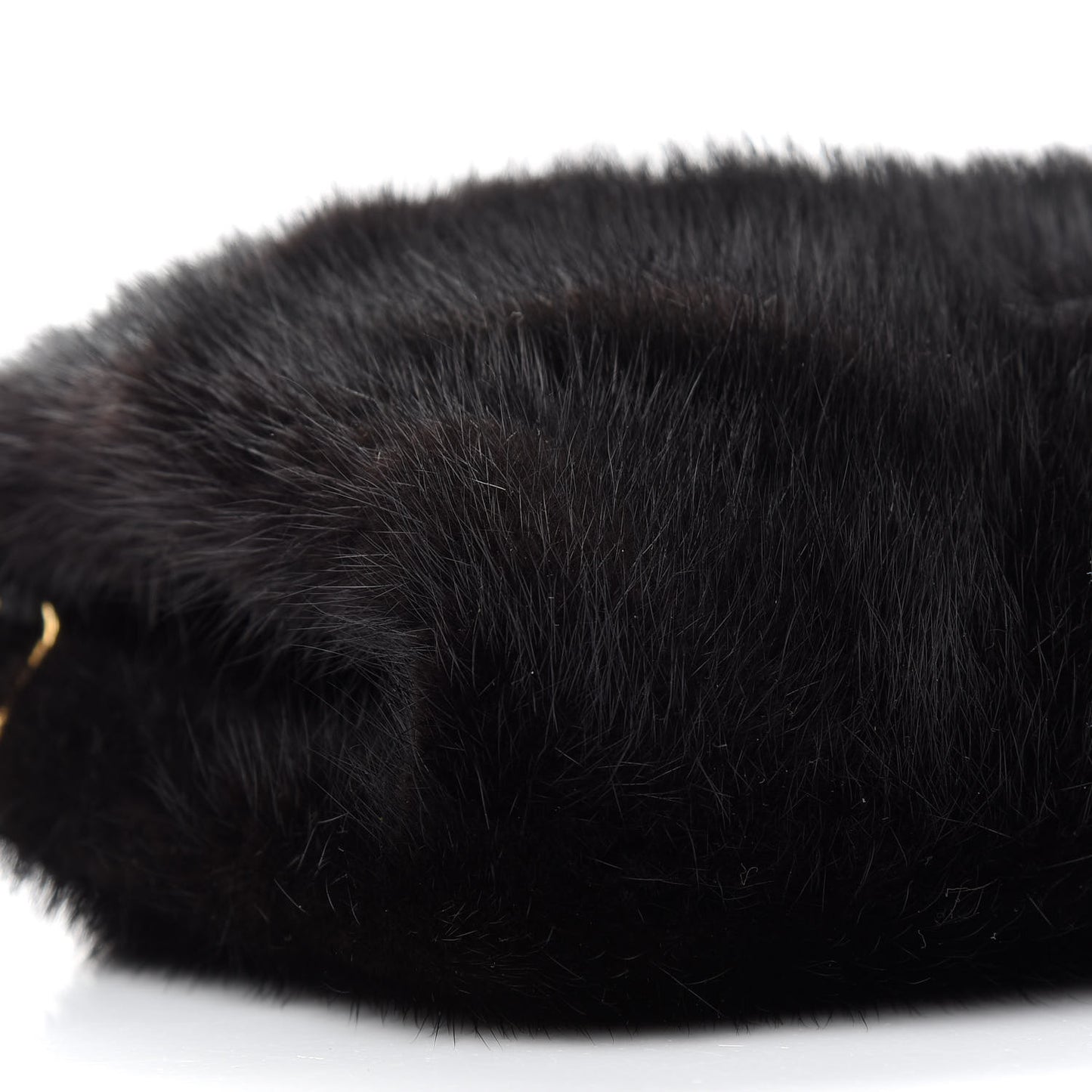 Vison Fur Muff Black