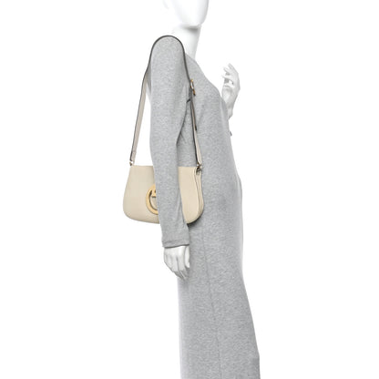 Gucci Roxy Calfskin Blondie Chain Shoulder Flap Bag Mystic White 2 of 13