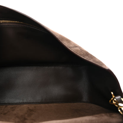 Chanel Suede Calfskin Small Souplissimo Maxi Flap Dark Brown 5 of 10