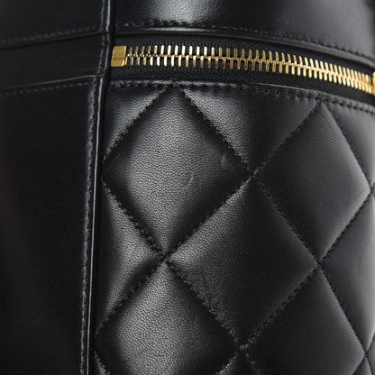 Chanel Lambskin Quilted Trendy Vanity Case Black 13 of 15