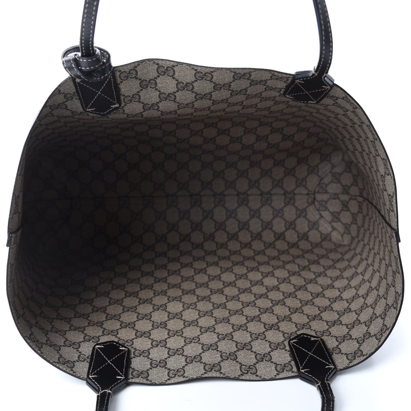Calfskin GG Supreme Monogram Medium Reversible Tote Black