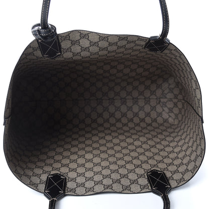 Gucci Calfskin GG Supreme Monogram Medium Reversible Tote Black 13 of 18