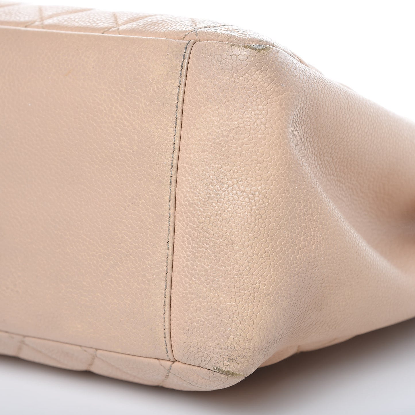 Caviar Quilted Grand Shopping Tote GST Beige Clair