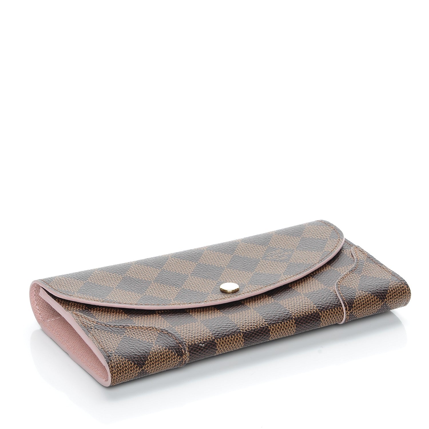 Louis Vuitton Damier Ebene Caissa Wallet Rose Ballerine 4 of 7