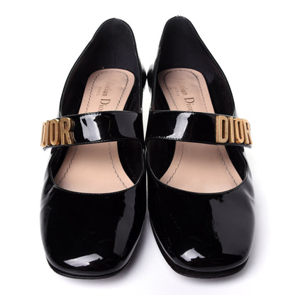 Christian Dior Patent Baby-D Ballet Pumps 38 Black 5 of 12