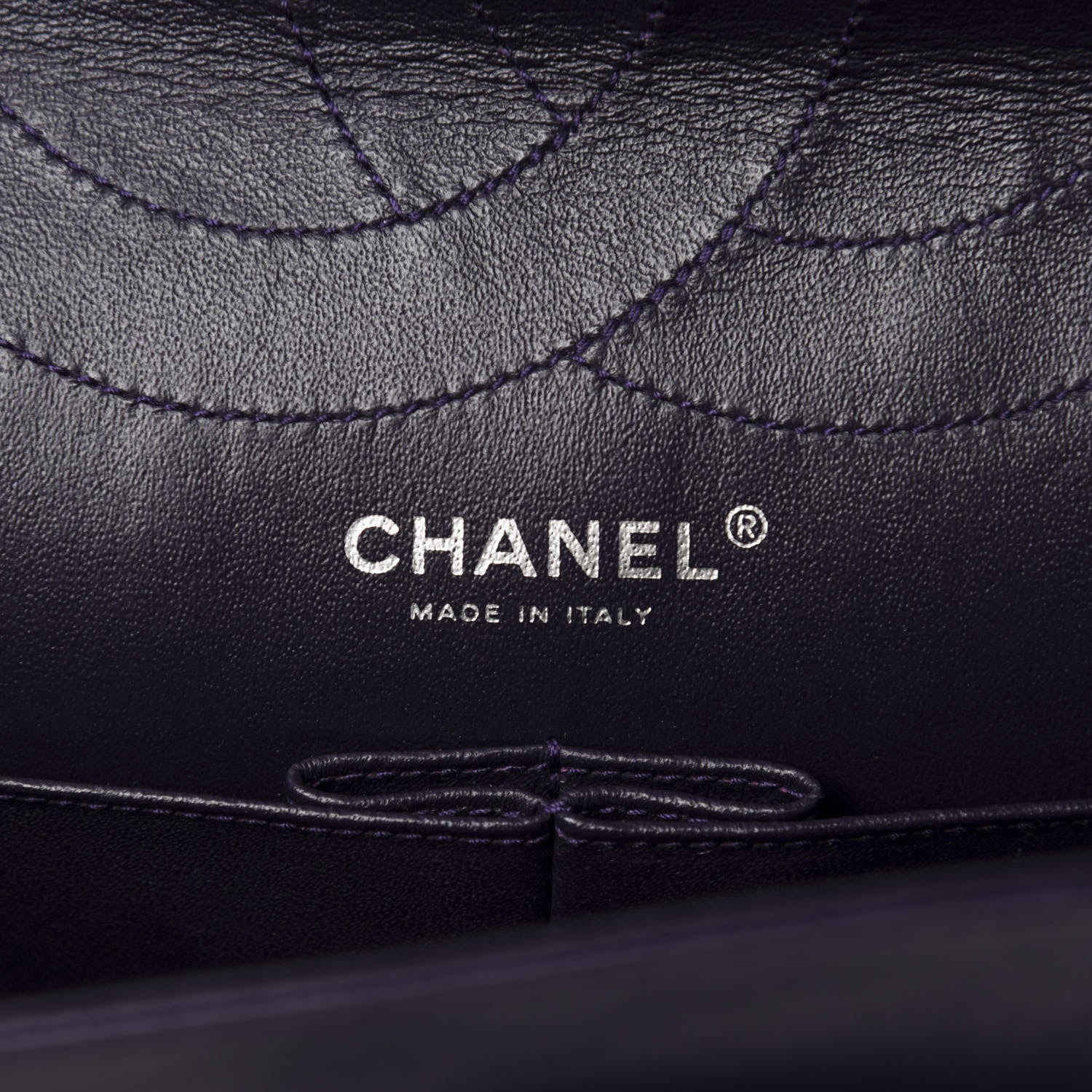 Chanel Distressed Patent Quilted 2.55 Reissue 227 Flap Purple 11 of 14