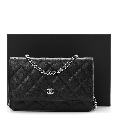 Chanel Caviar Quilted Wallet On Chain WOC Black 23 of 23
