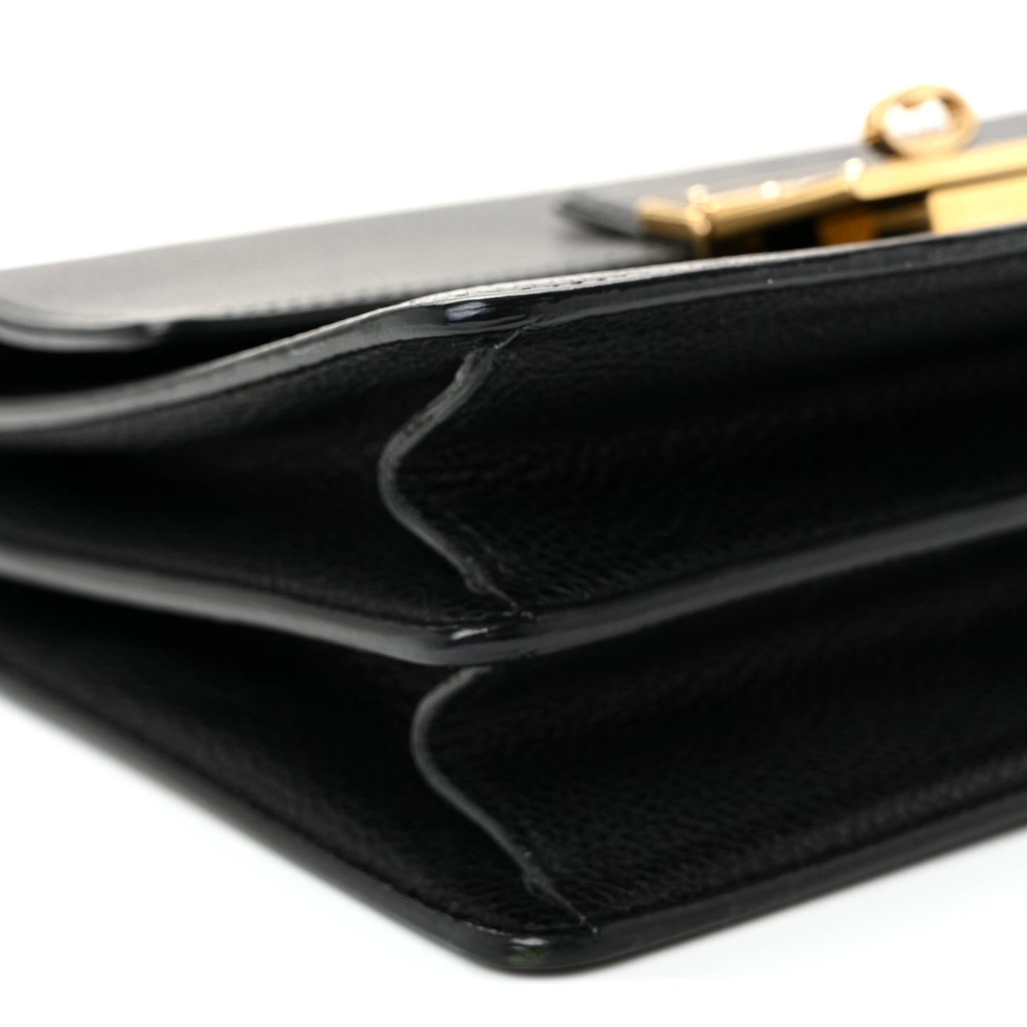 Grained Calfskin Rosalia Shoulder Bag Black
