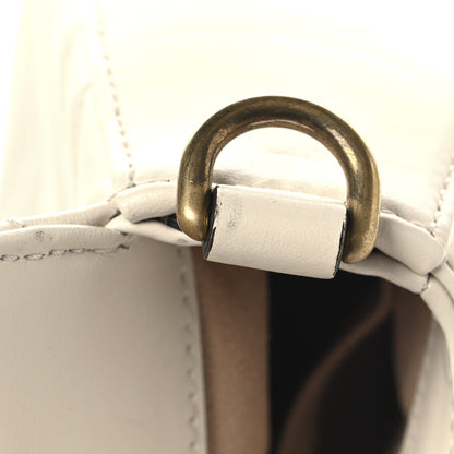 Gucci Calfskin Matelasse Mini GG Marmont Top Handle Shoulder Bag White 11 of 11