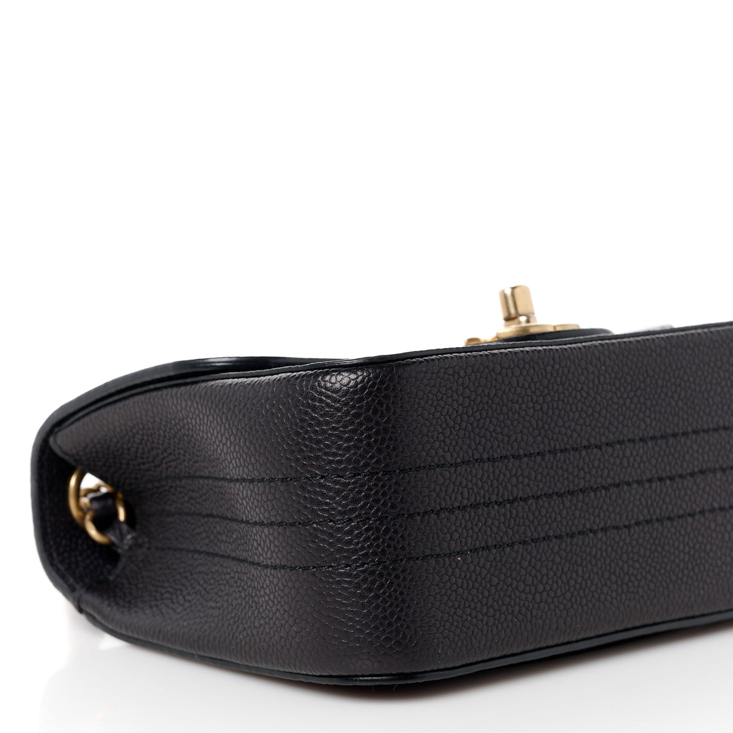 Chanel Grained Calfskin Mini Square Classic Pure Flap Black 10 of 11