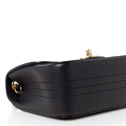 Chanel Grained Calfskin Mini Square Classic Pure Flap Black 10 of 11