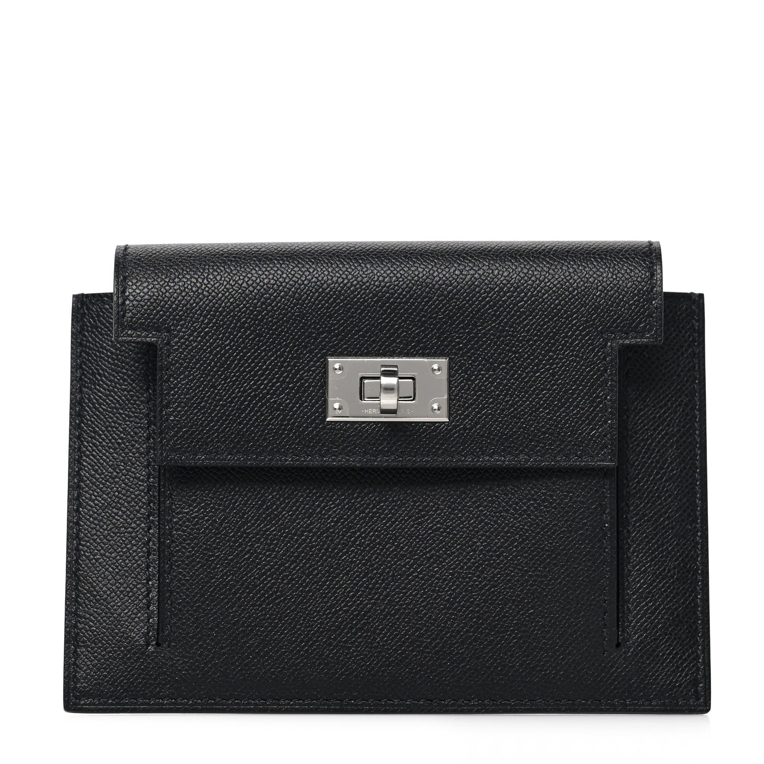 Hermes Epsom Kelly Pocket Compact Wallet Black 1 of 6